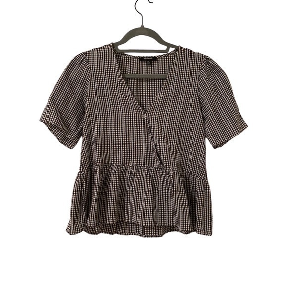 Madewell Tops - Madewell black and white patterned top